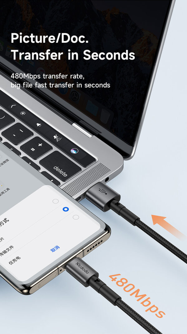 USB-A auf USB-C Schnellladekabel 100W – 1.8m – Mcdodo CA-3591