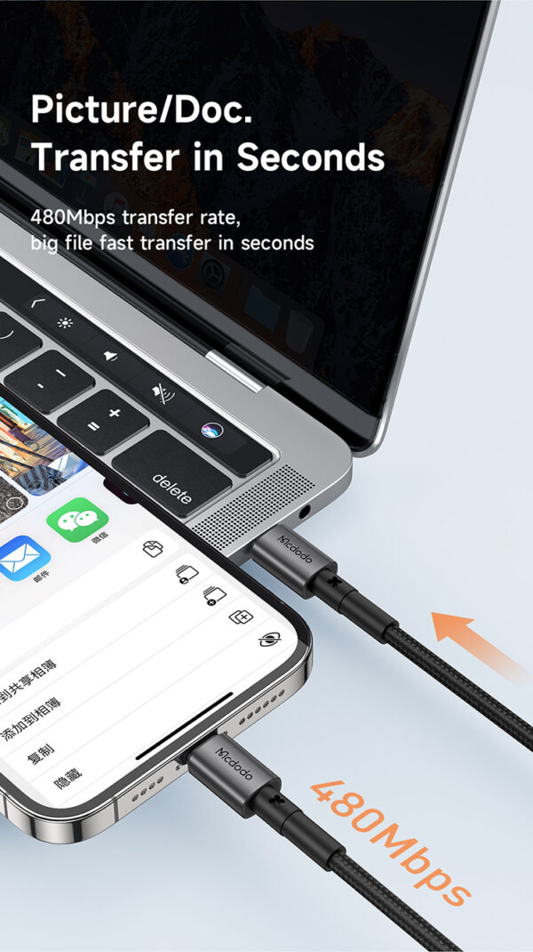 Schnellladekabel USB-C auf Lightning 36W 1,8m – Mcdodo CA-2851