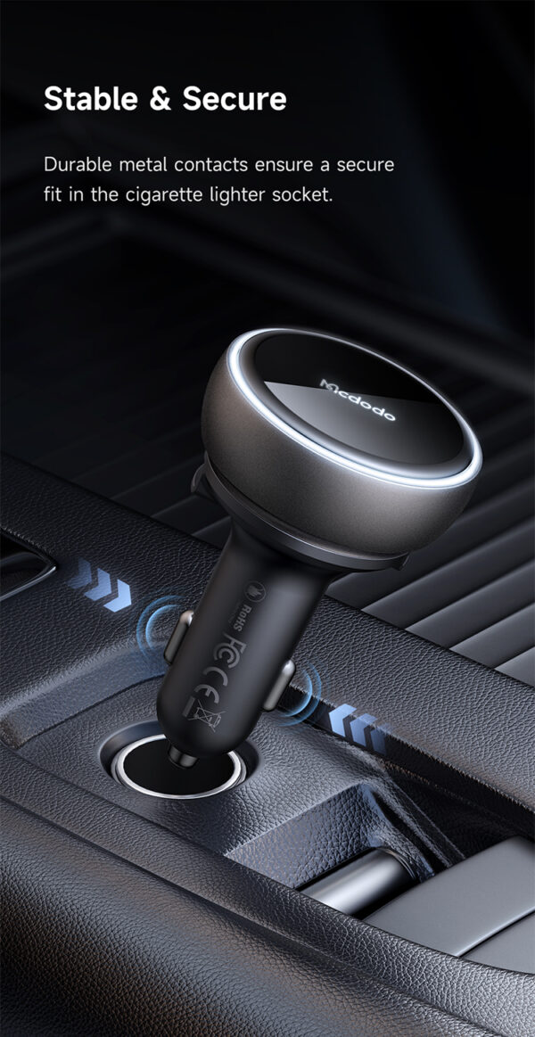 80W Kfz-Ladegerät mit integriertem USB-C-Kabel - Mcdodo CC-4850