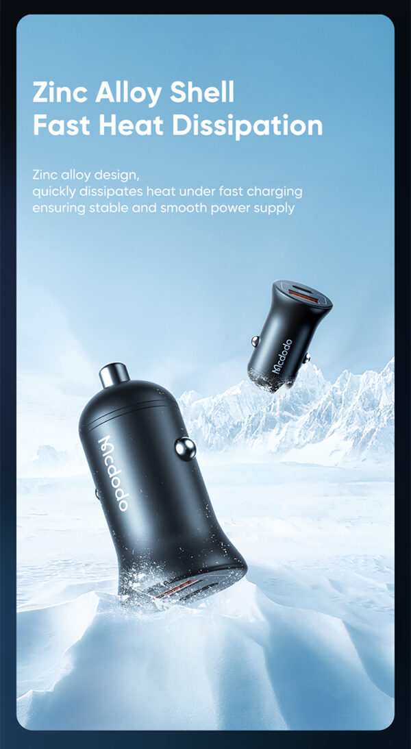 45W Auto-Schnellladegerät mit USB-A & USB-C – Mcdodo CC-2680
