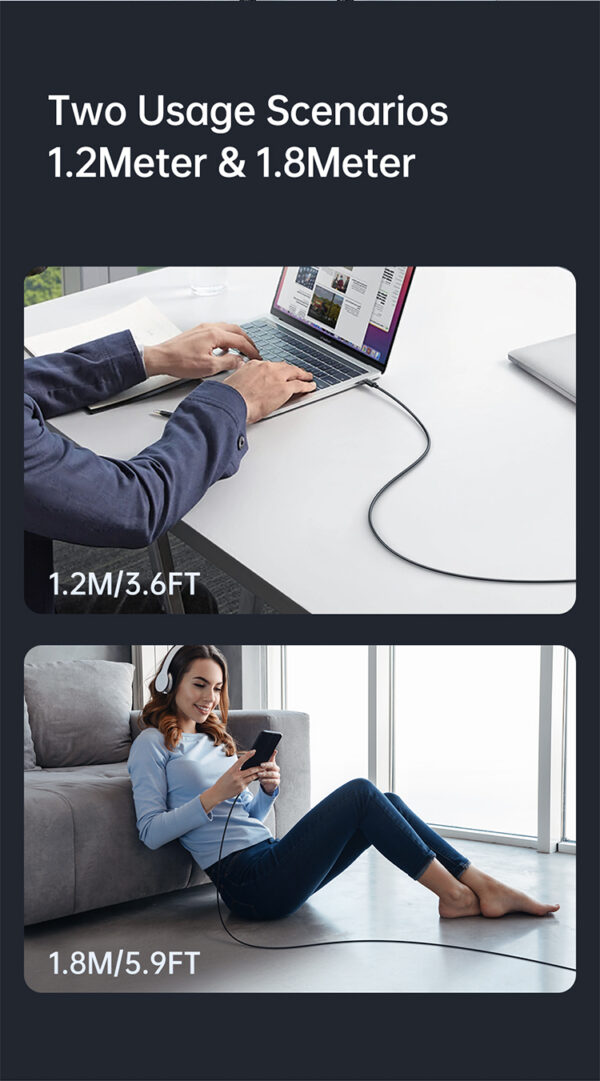 USB-C auf USB-C Schnellladekabel mit 90°-Design 1.2m – Mcdodo CA-3400