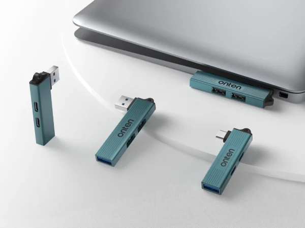 USB-Hub mit 3 Anschlüssen (1×USB 3.0 + 2×USB 2.0) – Onten OTN-US51