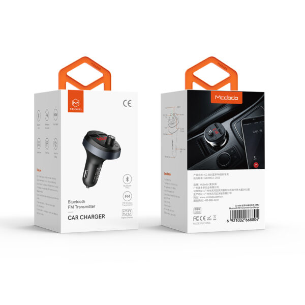 Bluetooth FM Transmitter Auto-Ladegerät – Mcdodo CC-6880