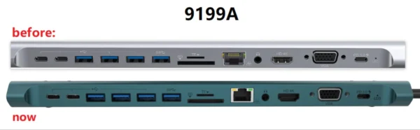 USB-C Dockingstation 14-in-1 Onten OTN-9199A