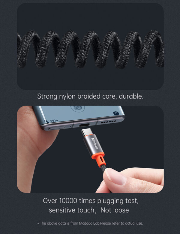 USB-C auf 3,5mm Klinke Spiralkabel 1.8m – Mcdodo CA-0900