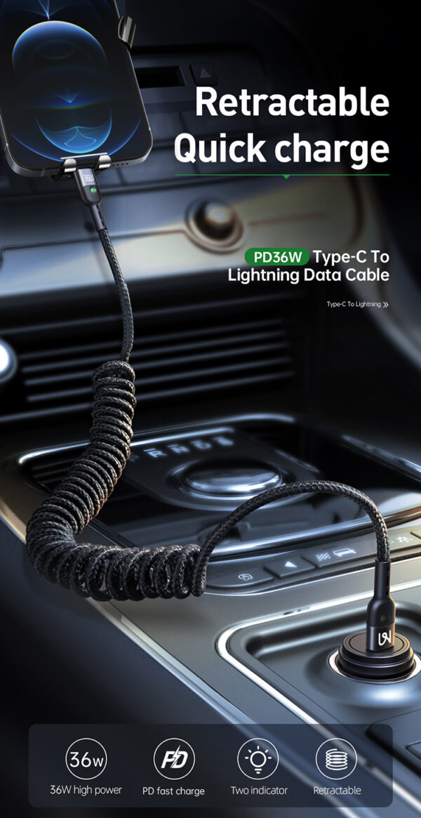 Spiralkabel USB-C auf Lightning 1,8 M - Mcdodo CA-1960