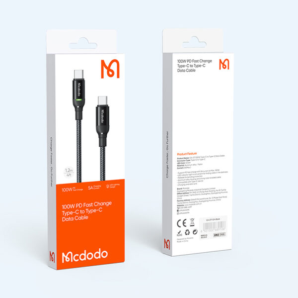 USB-C auf USB-C Kabel 1.2m, 100W - Mcdodo CA-2730