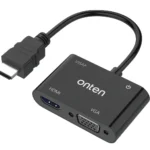 HDMI auf HDMI + VGA + Audio + USB 3.0 Adapter – Onten OTN-5165HV