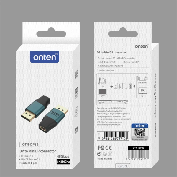 DisplayPort-zu-Mini-DisplayPort-Adapter – Onten OTN-DP85