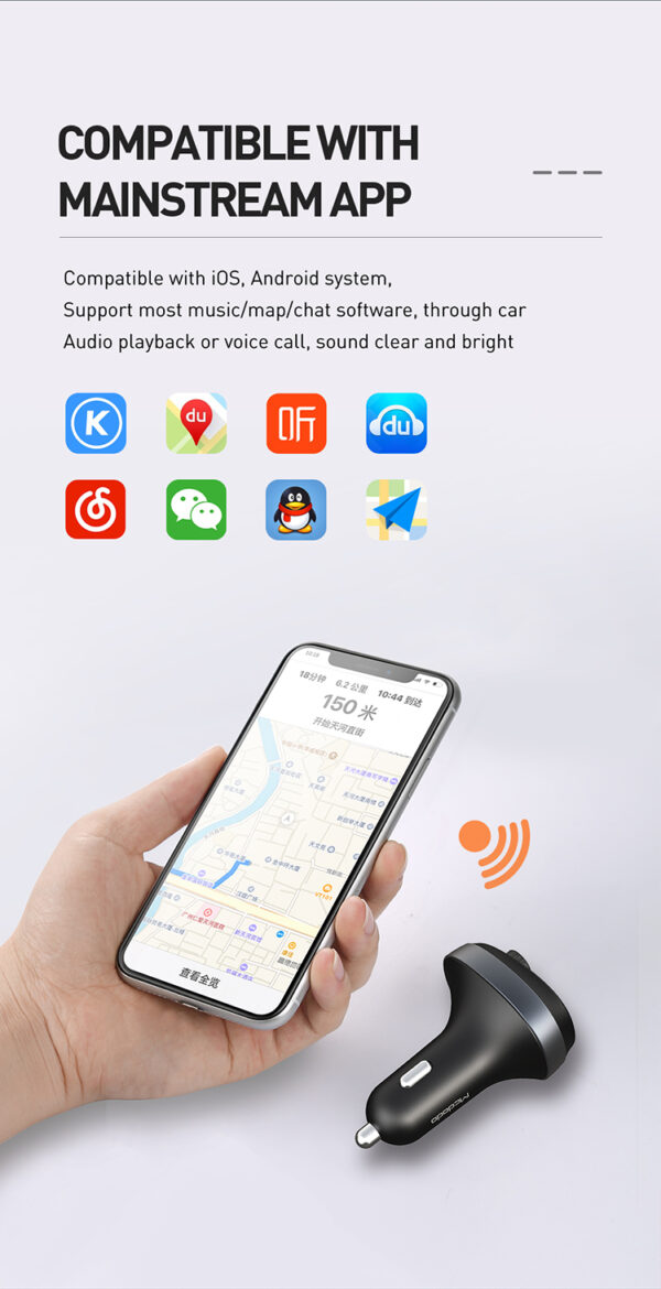 Bluetooth FM Transmitter Auto-Ladegerät – Mcdodo CC-6880
