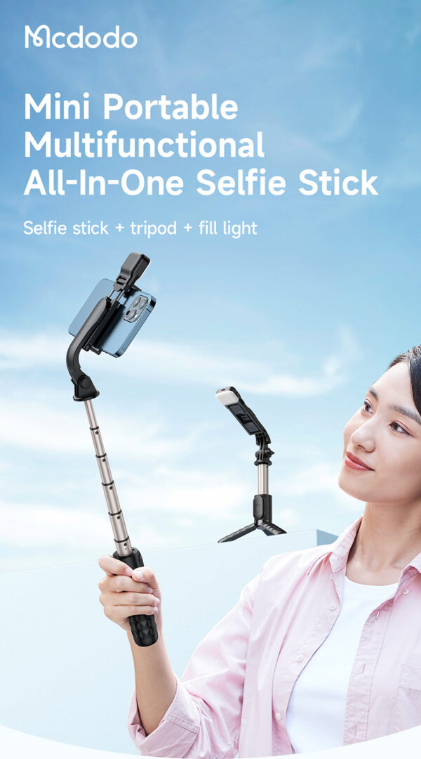 Bluetooth Selfie Stick mit Fülllicht – Mcdodo SS-1781