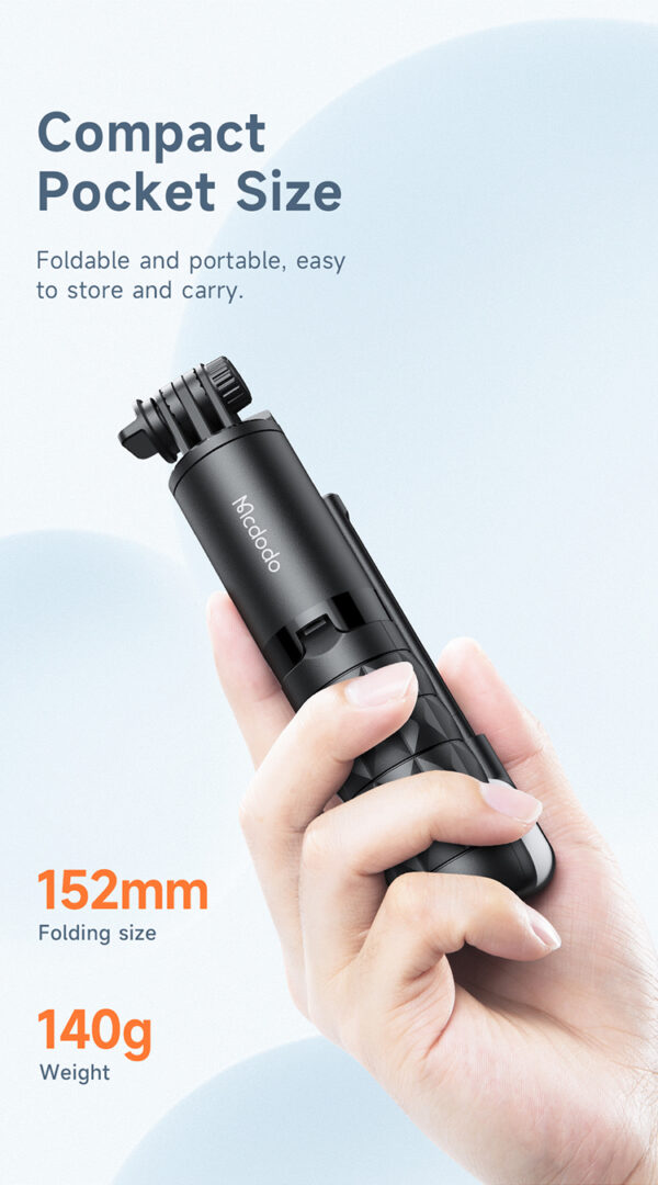 Bluetooth Selfie Stick mit Fülllicht – Mcdodo SS-1781