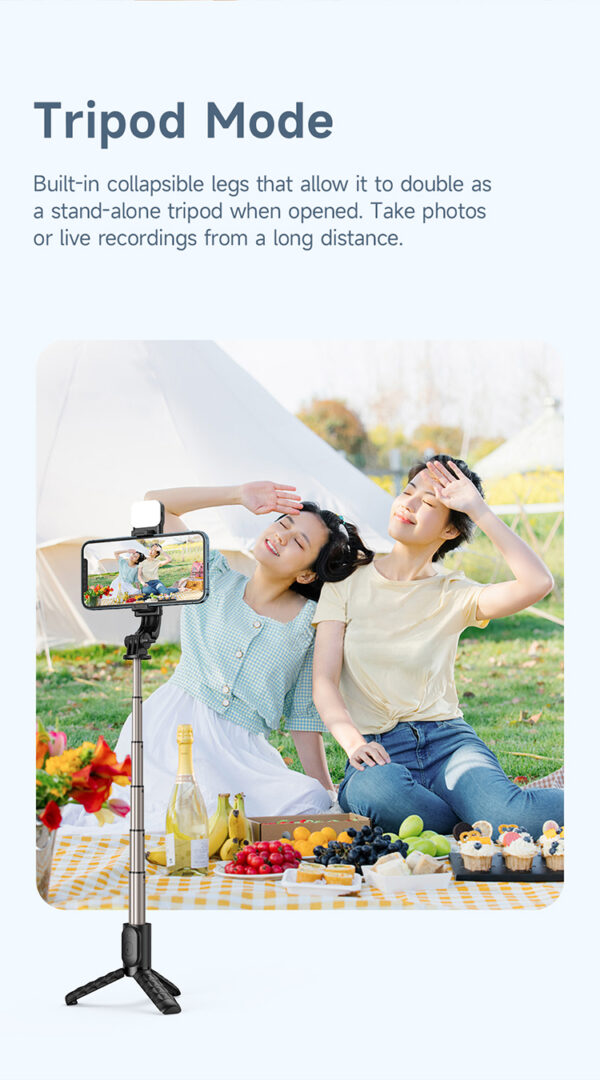 Bluetooth Selfie Stick mit Fülllicht – Mcdodo SS-1781