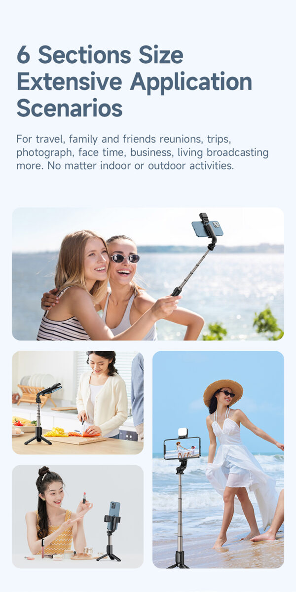 Bluetooth Selfie Stick mit Fülllicht – Mcdodo SS-1781