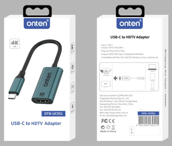 USB-C auf HDMI Adapter – Onten OTN-UC951