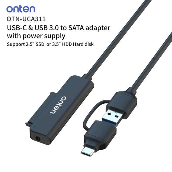 USB-C & USB 3.0 zu SATA Adapter – Onten OTN-UCA311