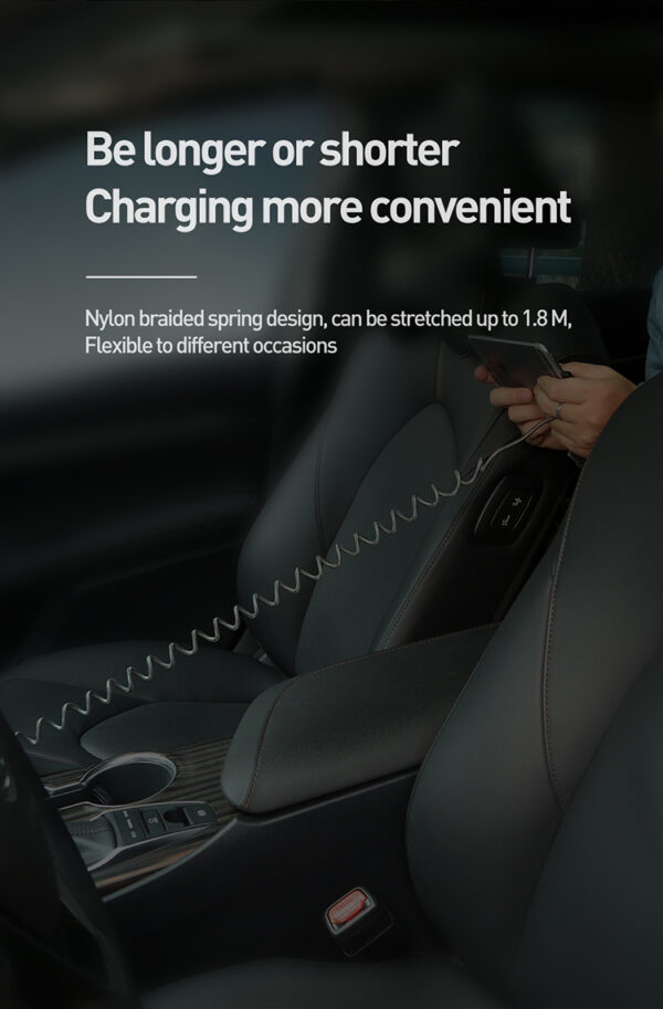 USB-A auf Lightning Spiral 1,8 m Datenkabel - CA-7300