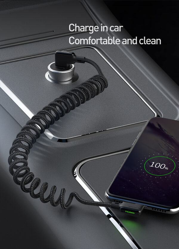 USB-A-zu-Typ-C Spiralkabel 1,8 m – Mcdodo CA-7310