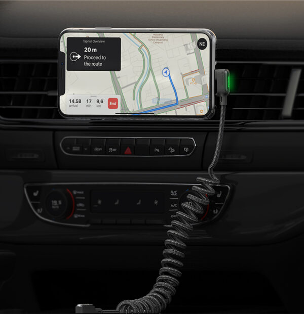 USB-A auf Lightning Spiral 1,8 m Datenkabel - CA-7300