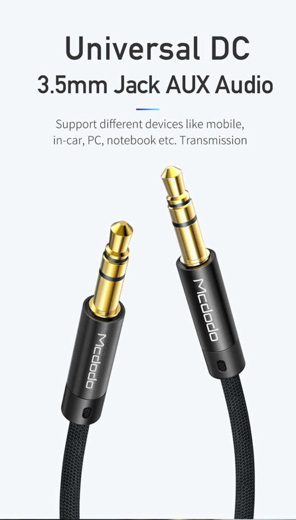 3.5mm AUX Audiokabel mit beidseitigem Stecker 1.2 m - Mcdodo CA-6640