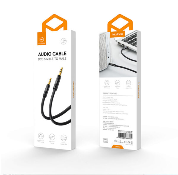3.5mm AUX Audiokabel mit beidseitigem Stecker 1.2 m - Mcdodo CA-6640