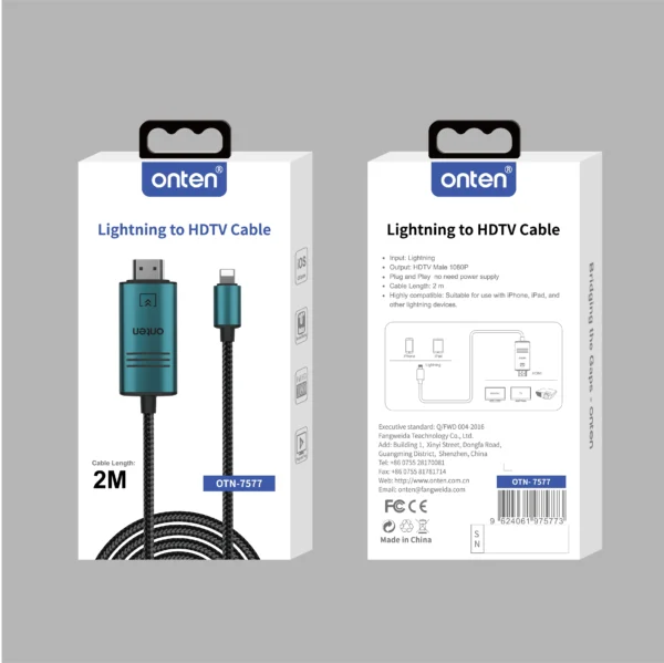 Lightning-zu-HDMI-Kabel – Onten OTN-7577