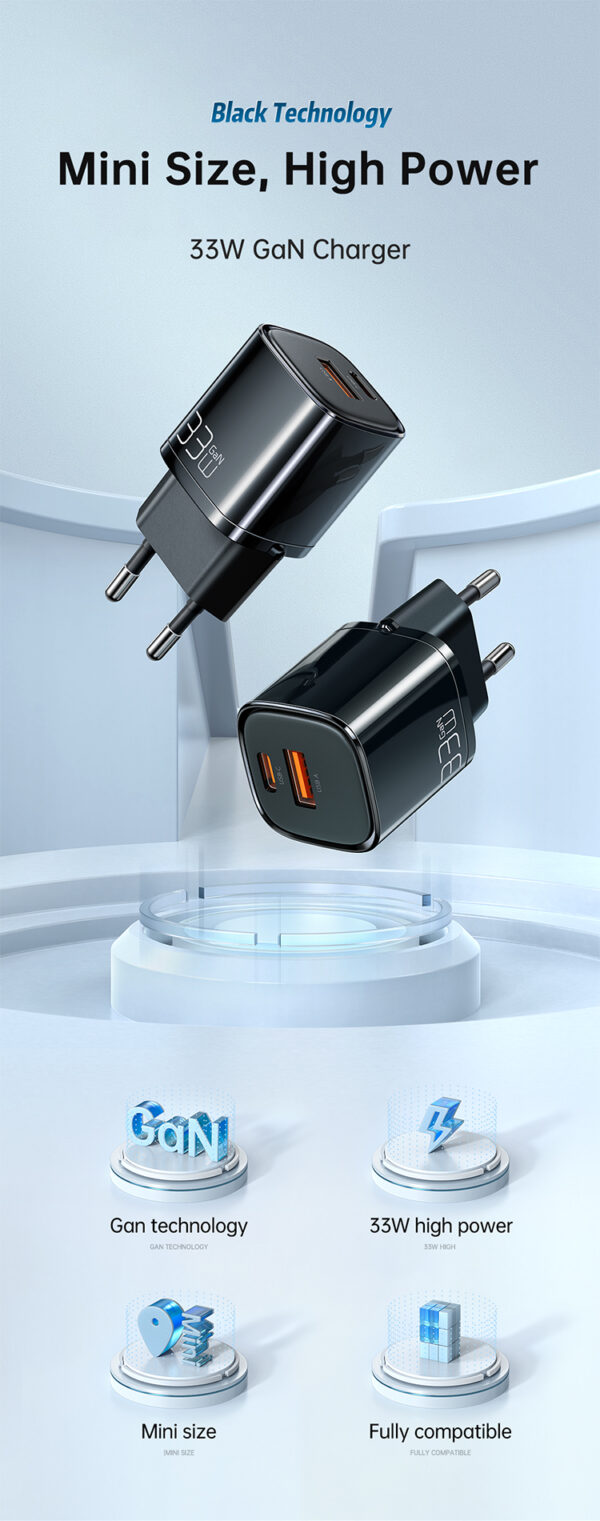 33W GaN Schnellladegerät mit Dual-Port – Mcdodo CH-0151