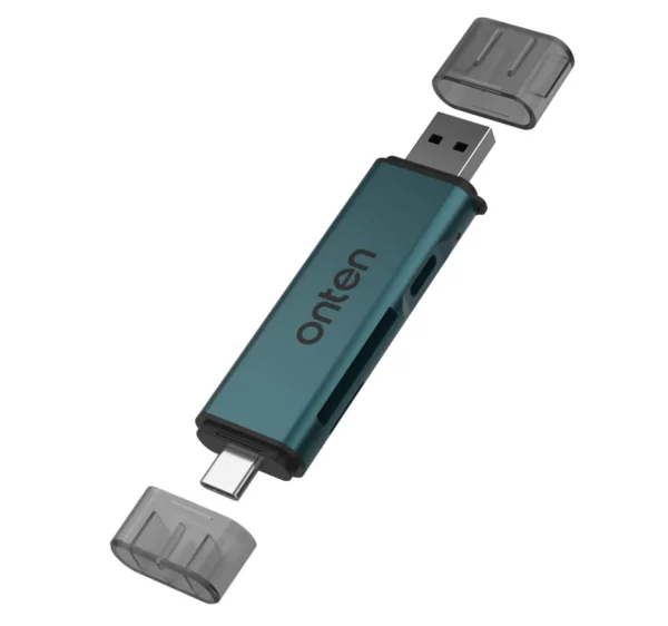 USB-C & USB-A Kartenleser mit USB-C Hub - Onten OTN-CR538S