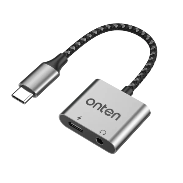 2-in-1 USB-C auf AUX & Schnellladeadapter 30W – Onten OTN-289