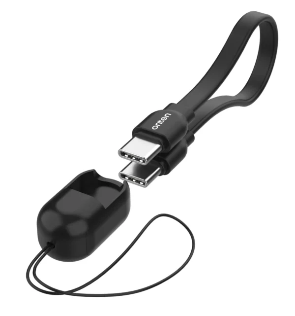 Tragbares 25 cm USB-C-zu-USB-C-Ladekabel – Onten OTN-CC312