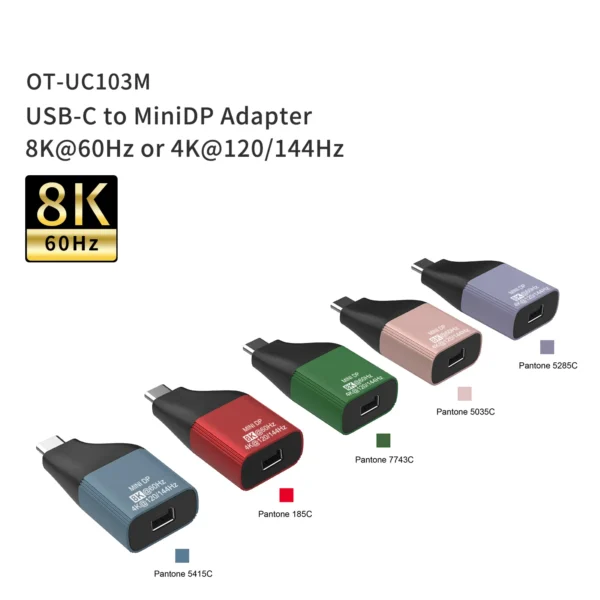 USB-C-zu-Mini-DisplayPort-Adapter – 8K-Ausgabe – Onten OTN-UC103M