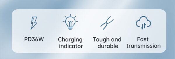 USB-C auf Lightning Kabel – 1.2 m, 60W Unterstützung, PD 36W für Apple - Mcdodo CA-2720