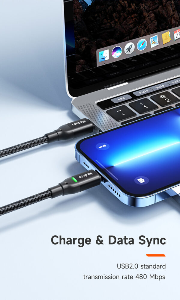 USB-C auf Lightning Kabel – 1.2 m, 60W Unterstützung, PD 36W für Apple - Mcdodo CA-2720