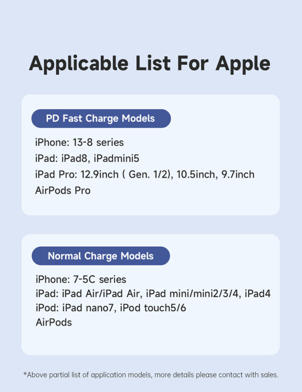 USB-C auf Lightning Kabel – 1.2 m, 60W Unterstützung, PD 36W für Apple - Mcdodo CA-2720