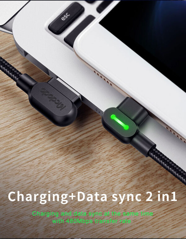 Micro-USB Ladekabel mit 90° Winkel – 1,8 m - Mcdodo CA-5772