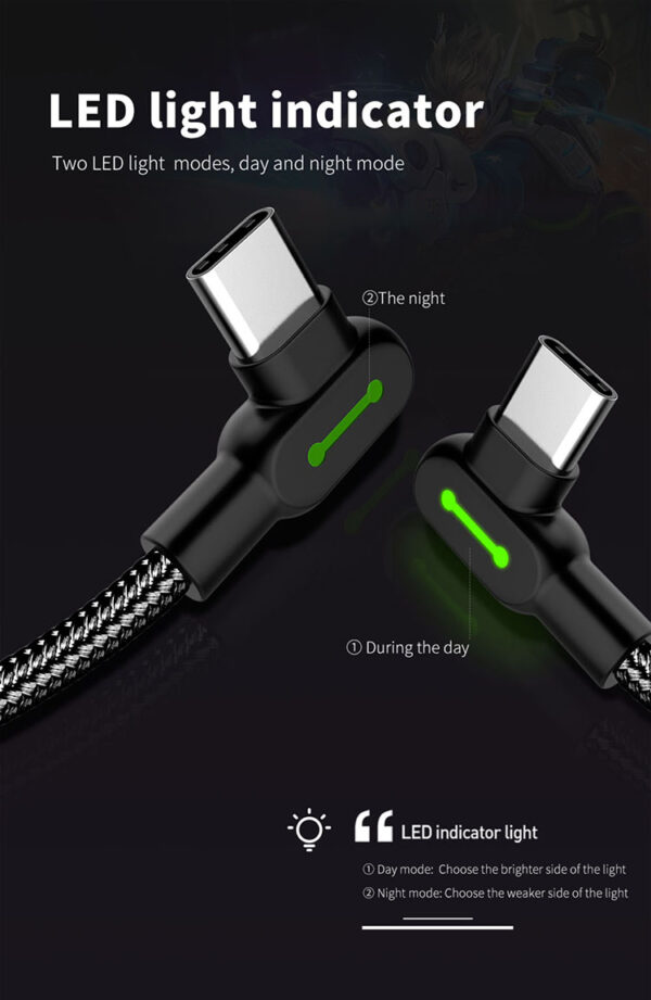 USB-A to Type-C 90° Fast Charging Cable 1.8m – Mcdodo CA-5282