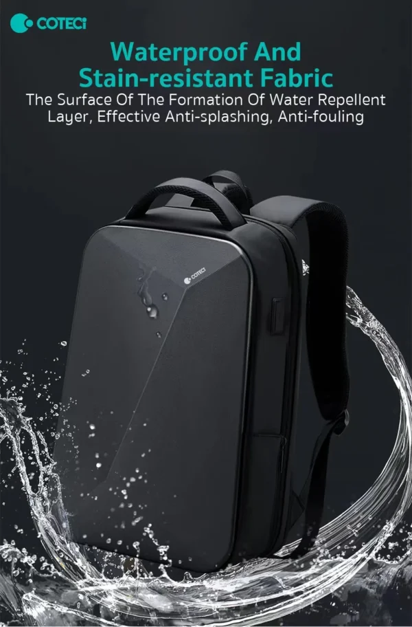 COTECi Space Series 14028 – Diebstahlsicherer Rucksack mit USB & Laptopfach | Techmann